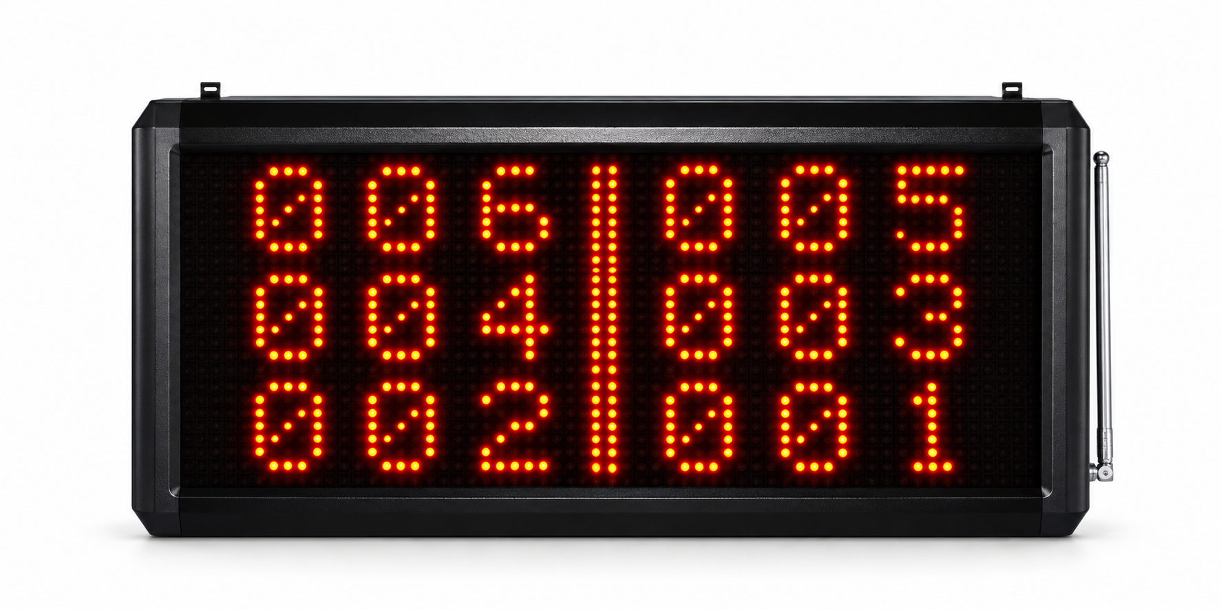 Schwarzer SmartCall Rufmonitor mit sechs Rufnummern